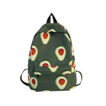  Fruits s Print Women Canvas Backpack Large Capacity Students Travel School Bagp - £29.45 GBP