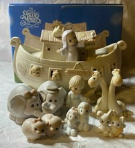 The Enesco Precious Moments Collection Two By Two Noah’s Ark 1992 Night ... - £149.64 GBP