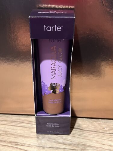 Tarte Maracuja Juicy Glow Foundation - 60N Mahogany Neutral Full Size NE... - $14.99