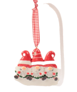 Personalized Christmas Family Ornament Family of 3 Gnomes Cute! - $16.91 CAD