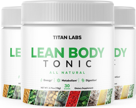 3 Pack - Lean Body Tonic - Weight Management Support Supplement Shake Po... - $141.11