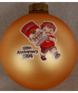 125th  Anniversary 1994 Campbell&#39;s Soup Kid Glass Ball Christmas Ornamen... - £9.23 GBP