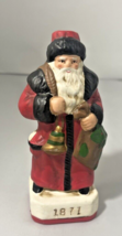 Memories of Santa Collection Figurine 1871 with bell and toys 5&quot; tall - £6.95 GBP