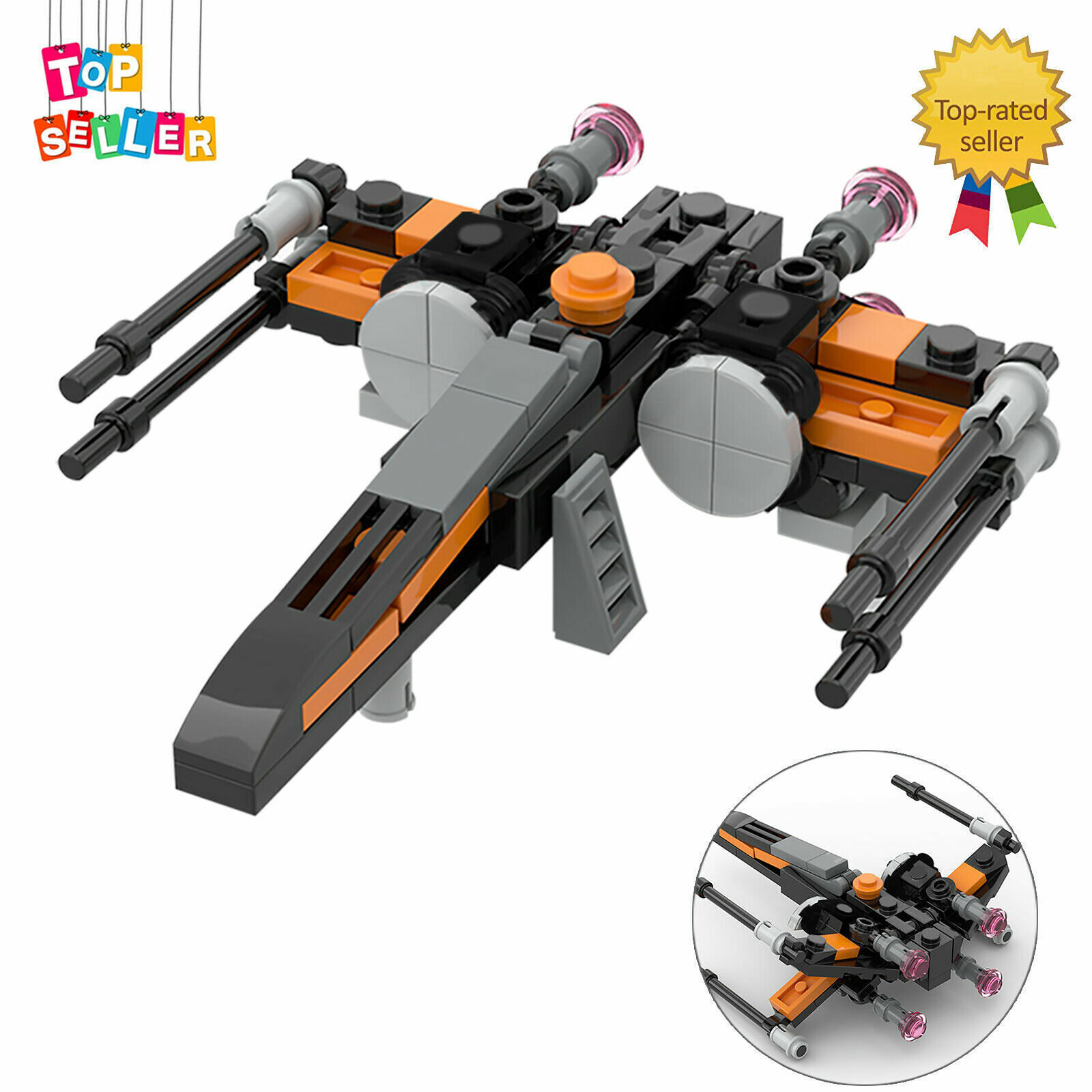 T-70 Fighter Model 1:125 Scale Building Toys Set 88 Pieces for Adults - $10.60