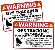 2 pcs Motorbike GPS Tracking Vehicle 3 inches Motorbike Warking Theft Sticker Sa - $16.56