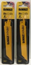 DEWALT DW4806 9" 10-TPI  Bi-Metal Reciprocating Saw Blade  Pack of 2 - £19.83 GBP