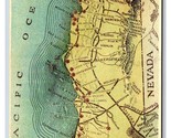 Map of California Missions California CA UNP DB Postcard O14 - $6.88