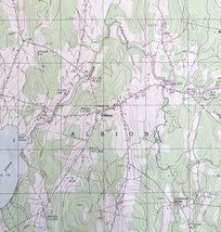 Map Albion Maine USGS 1982 Topographic Vintage Geological 1:24000 27x22&quot; TOPO12 - £16.14 GBP