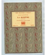 LA BOHEME Libretto His Master&#39;s Voice 1959 Italian and English  - £13.93 GBP