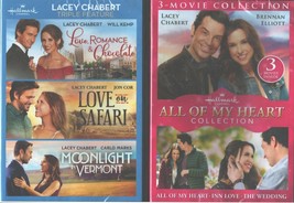 Lacey Chabert Hallmark 6-All My Heart 123-Love Romance Chocolate-Safari+ New Dvd - £26.89 GBP