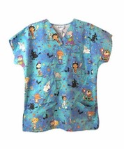 SB Fashion Scrub Top Doctor Nursing Medical Shirt Size Small Unisex Hall... - $11.80