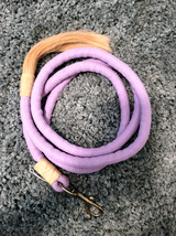 Action Company Braided Lead with Horsehair Tassel Lavender 9 Foot - £9.73 GBP