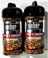 2 Pack Weber Kick&#39;n Chicken Seasoning 5oz. Bottles Also For Turkey Pork ... - $25.99