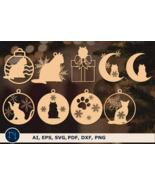 Cat Christmas Ornament SVG Bundle - €43,37 EUR