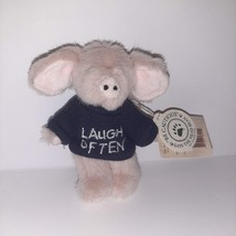 Boyds Bears Mini 4&quot; Messenger Pig T. Hee LAUGH OFTEN TShirt Archive Collectn NWT - £26.59 GBP
