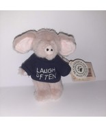 Boyds Bears Mini 4&quot; Messenger Pig T. Hee LAUGH OFTEN TShirt Archive Coll... - £26.20 GBP