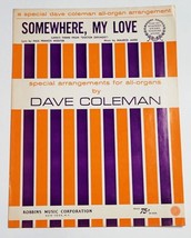 Somewhere, My Love Dr. ZHivago 1966 Sheet Music  Lyrics Slight Wood Smoke Smell - £7.12 GBP