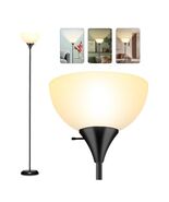 Rislg Black Floor Light Up Shining Light With Rotating Switch With White... - $13.45