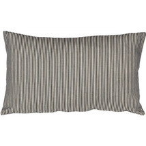 Pillow Decor - Ticking Stripe Wedgewood Blue 12x20 Throw Pillow (NB1-0004-01-92) - £23.94 GBP