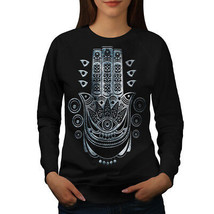 Wellcoda Ethnic Triangle Womens Sweatshirt, Pagan Eye Casual Pullover Jumper - £22.77 GBP+