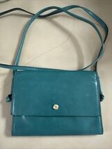 HOBO INTERNATIONAL Purse Green Leather Slim Crossbody Organizer Purse EUC - $39.59