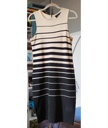 Vittadini midi Sleeveless VN Women Dress Black &amp; White Size S - $549.49 MXN