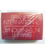 Vintage Braniff International Airlines Burgandy Playing Cards Unopened M... - $460.95 MXN