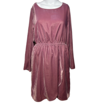 New J.Crew Shift Dress Women&#39;s Size 6 Small Pink Velvet Wrap Skirt  - AC - $26.68