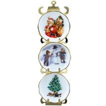 Christmas Plate Rack 1.388/6 Reutter 3 Winter Scenes DOLLHOUSE Miniature - £22.24 GBP