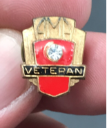 Vintage AMA Veteran Membership American Motorcycle Association Enamel Pin - £9.73 GBP