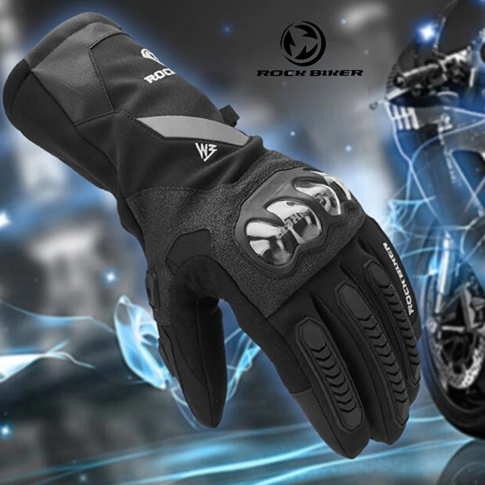 Warm Winter Motorcycle Gloves Touch Screen Waterproof Windproof Protective - £21.93 GBP+