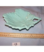 Vintage Camark Pottery Teal Leaf-8 Inches across-Lot 18 - $308.88 MXN