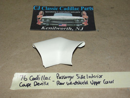 76 Cadillac Coupe De Ville Right Side Interior Rear Windshield Upper Corner Trim - $29.69