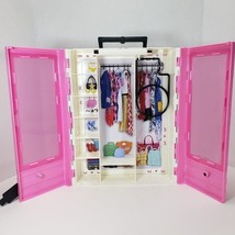 Barbie Fashionistas Ultimate Pink Portable Closet Carrying Travel Case #GBK11 - £14.93 GBP