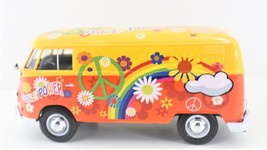 Volkswagen Type 2 Delivery Van Die-cast 1:24 Scale | Flower Power - $637.63 MXN
