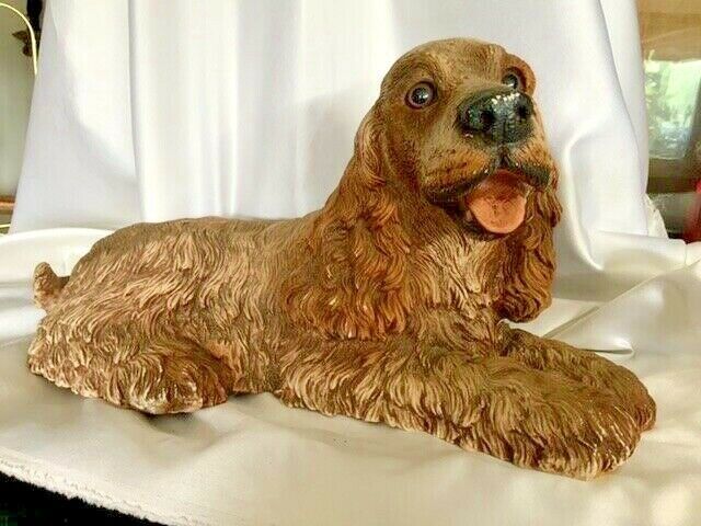 1986 Homco Cocker Spaniel Puppy Dog Sculpture - £59.25 GBP