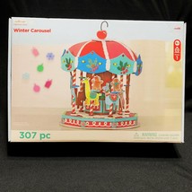 3D Christmas Winter Carousel Craft Kit 3 Dimensional Creatology XMas Cra... - $9.74