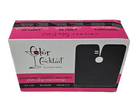 Color cocktail disposable hairstyling capes; 30 count; Black; XL; by Cri... - £15.39 GBP