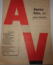 Vintage Junior Scholastic America Votes 1952 - $6.83 CAD