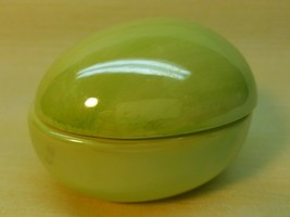 Ceramic Egg Shaped Trinket Box / Dish - 4 inches  BB334 - £3.91 GBP