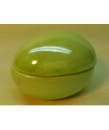 Ceramic Egg Shaped Trinket Box / Dish - 4 inches  BB334 - £3.94 GBP