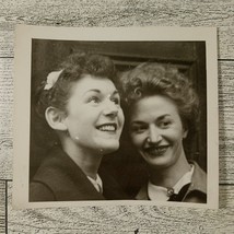 Vintage Photo Pretty Ladies Women Schoolgirls 1940&#39;s Original One Of A Kind B&amp;W - £5.78 GBP