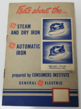 General Electric 1950 Steam and Dry Automatic Iron Manual Booklet Facts ... - $18.95
