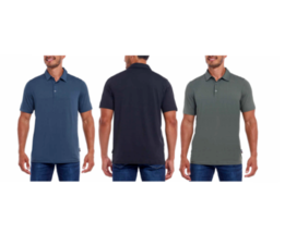 Gerry Men&#39;s Comfort Stretch UV Protection Brushed Knit Polo Shirt - £13.13 GBP+