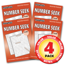 Penny Dell Favorite Number Seek Word Seeks 4-Pack - £18.83 GBP