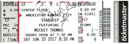 Starship Ticket Stub June 10 2017 Kansas City Missouri - £11.64 GBP