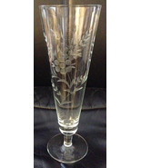 Antique Vintage 1930s Japanese Etched Floral Flower Leaf Crystal Art Gla... - €46,29 EUR