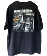 Harley Davidson T Shirt Orlando Florida Mens XL Black RK Stratman Reflec... - £14.31 GBP