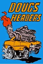 Doug&#39;s Headers in a 1966 Chevy Nova  | POSTER 24 X 36 INCH | Vintage Cla... - $24.30