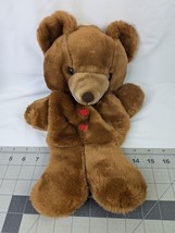 Fairview Bear Christmas Stocking Sack Plush 16 Inch Brown Vintage Stuffed Animal - $14.95